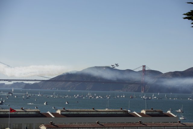 Fleet Week Air Show 2023: Golden Gate Bridge from the Waterfront