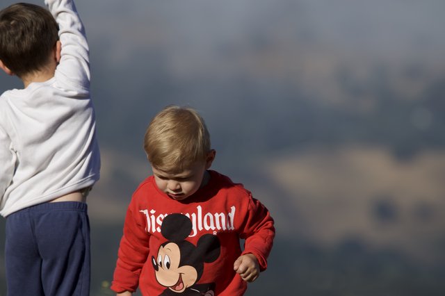Two Young Boys Adventuring at Mount Diablo