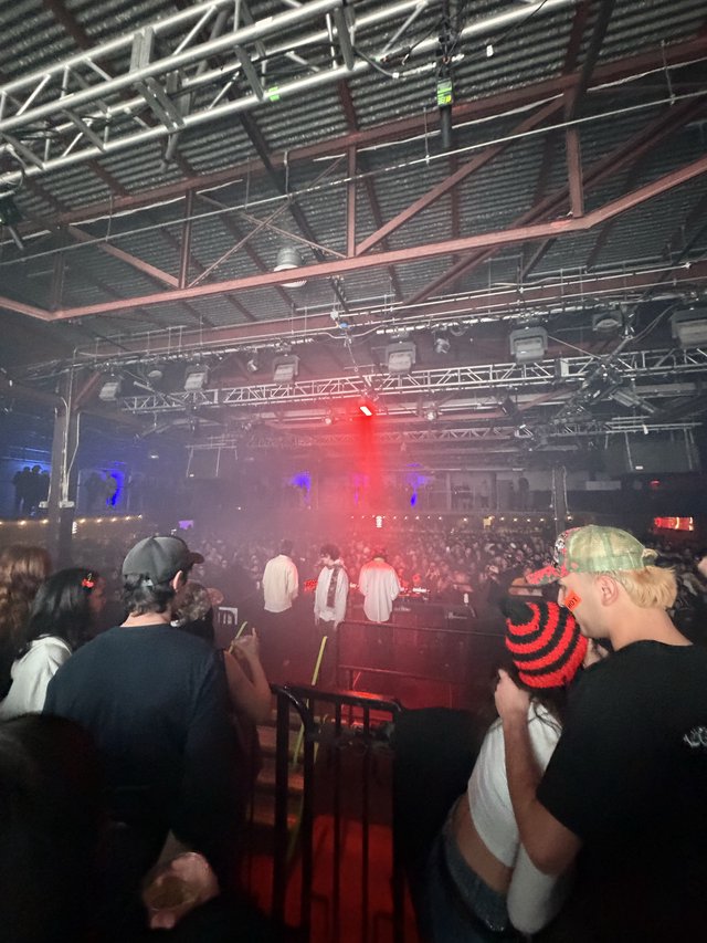 Live Electronic Music Performance at Industrial Venue