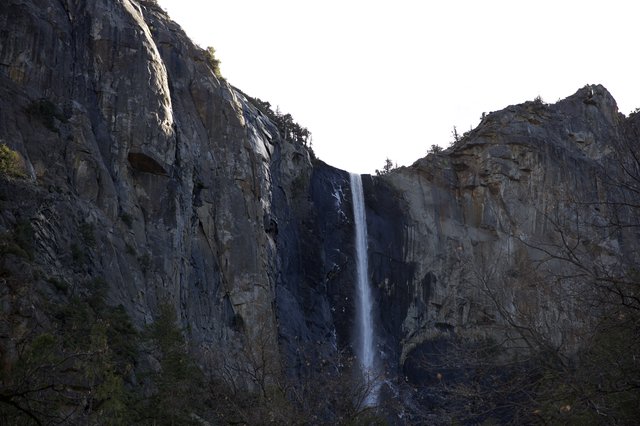 Bridalveil Fall Cascading Through Yosemite's Granite Cliffs