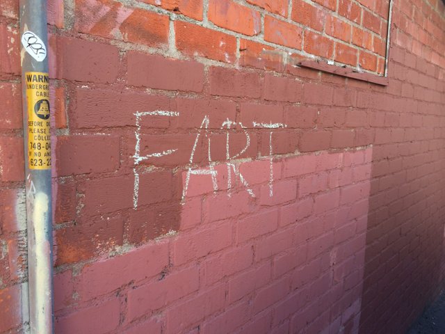 Graffiti Art on a Brick Wall