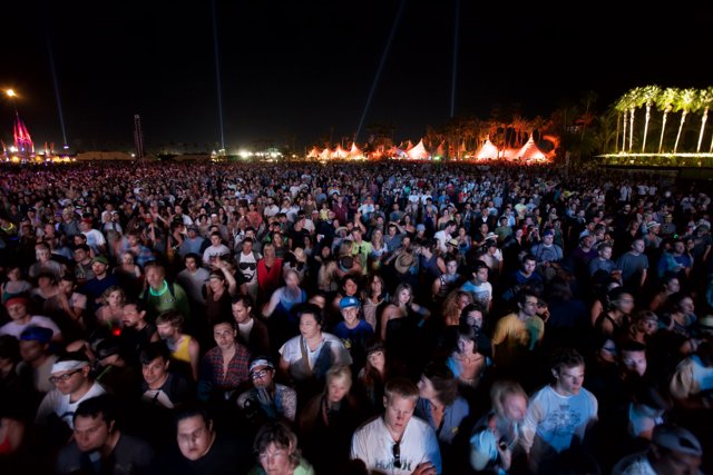Urban Nights: A Crowd Enjoys Music at Coachella