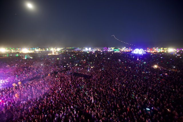 Moonlit Concert Crowd at Coachella