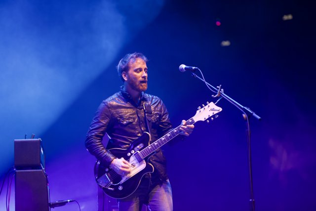 Dan Auerbach rocks the stage with his guitar at Coachella 2011