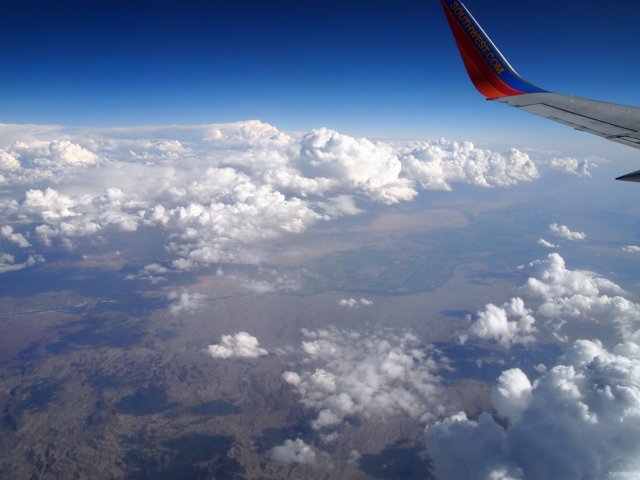 Flight over Cumulus Clouds