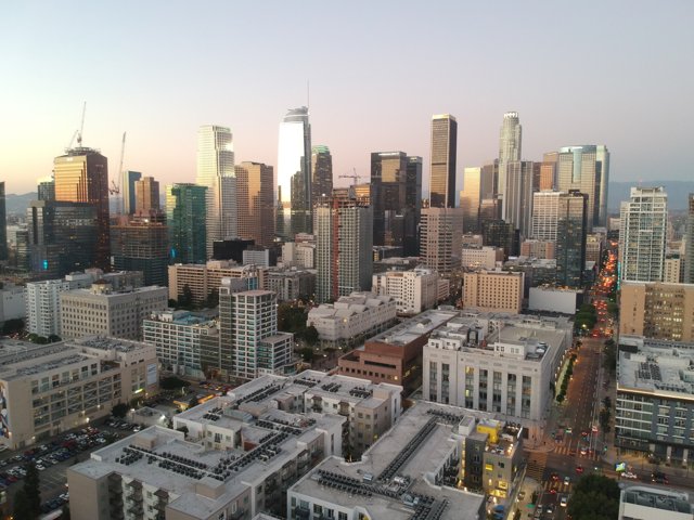 Los Angeles Skyline at Evening