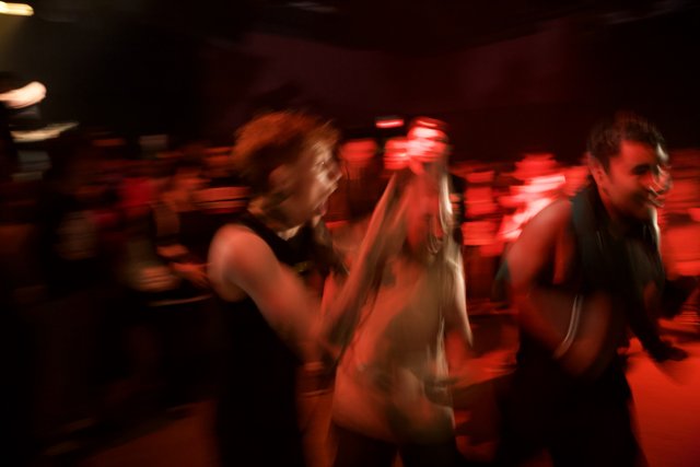 Blurry Nightclub Crowd at Bad Religion Concert