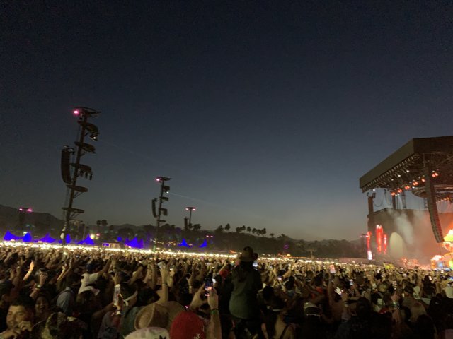 Night-time Crowd at 2019 Concert