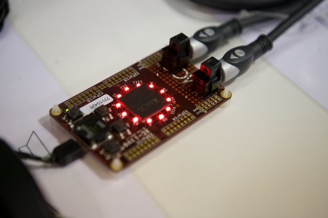 Red-Lit Microcontroller