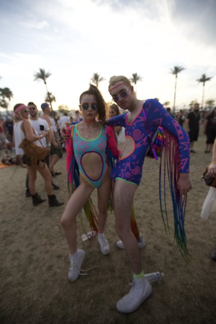 Colorful Outfits at Coachella