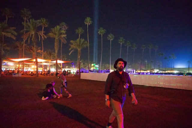 Under the Neon Palms: A Night at Coachella 2024