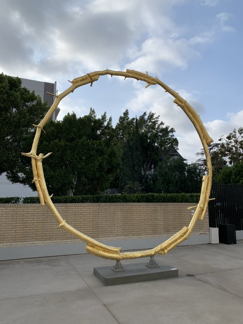 Golden Hoop Circle