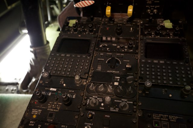 High-Tech Controls in a Military Aircraft