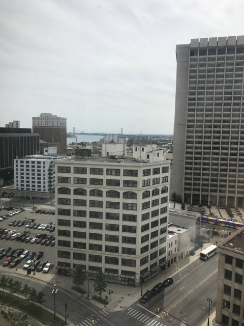 Overlooking Detroit's Cityscape