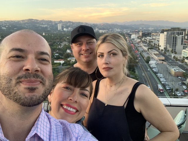 Rooftop Selfie in the Beverly Hills Metropolis