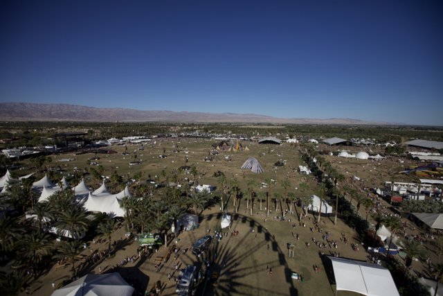A Spectacular View of Coachella Festival Grounds