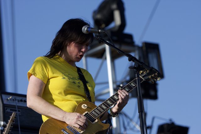 Woman Shreds on Electric Guitar at Coachella