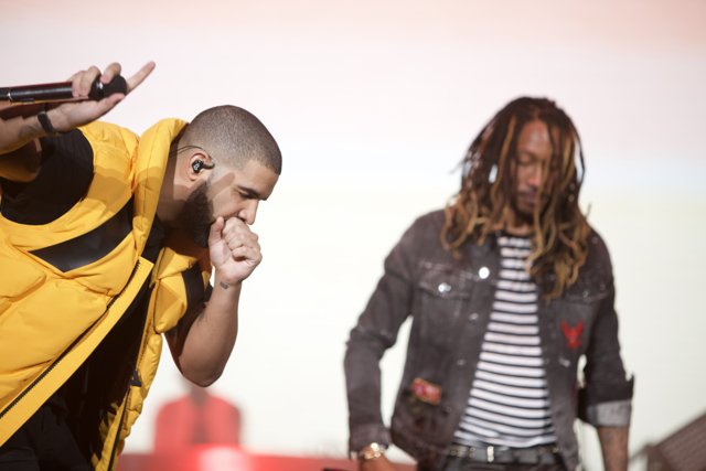 Drake and Wiz Khalifa Take the Stage at the 2016 Grammy Awards
