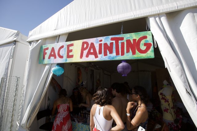 Face Painting Fun Under the Coachella Tent