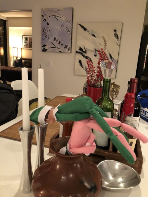 Elf on the Shelf's Wine Night