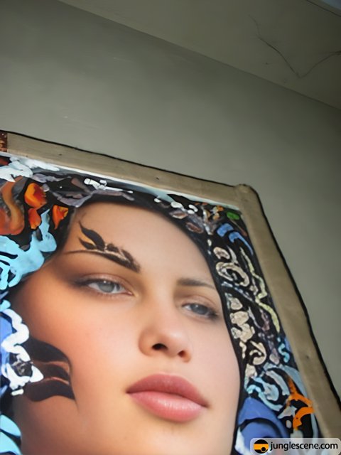 Woman's Face Mural