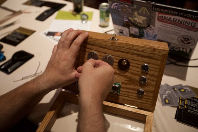 Crafting a Button from a Wooden Box