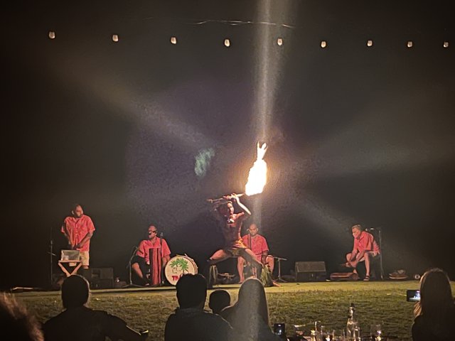 Fire Dancer Lights up the Stage