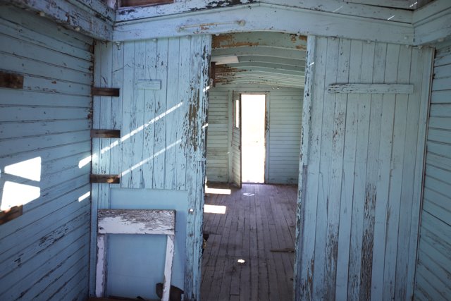 Blue Haven: Handcrafted wooden doors and rustic interior design
