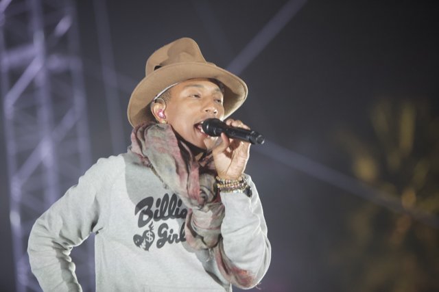 Pharrell Williams Rocking the Cowboy Hat