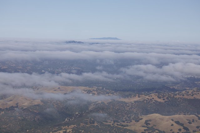 Marine Layer Blankets Bay Area Valleys from Mount Diablo