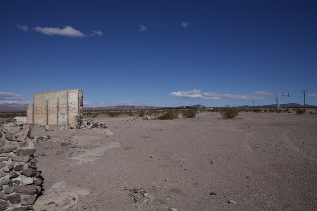 The Lone Wall in the Barren Desert