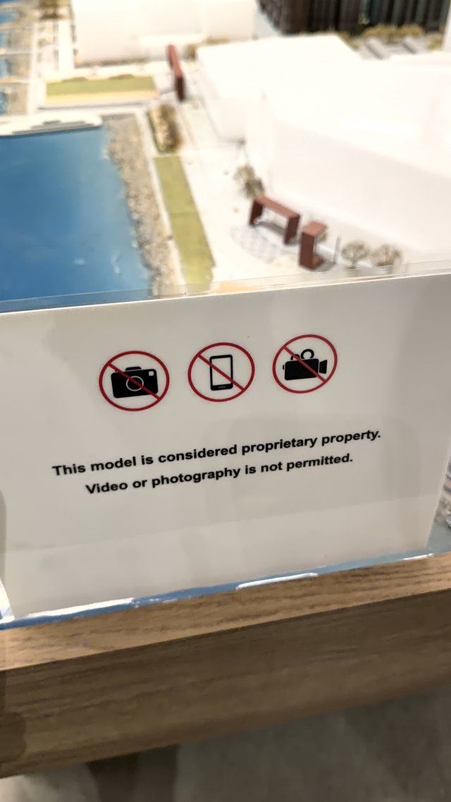 Architectural Model with No Photography Policy