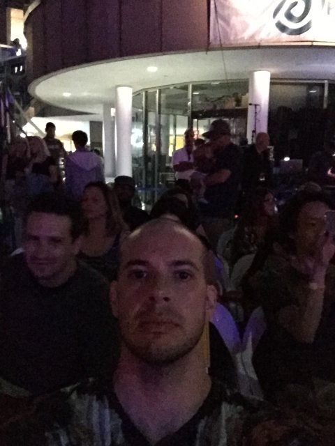 Selfie with a Nightlife Crowd