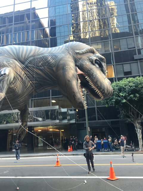 T-Rex Balloon Takes Over Los Angeles