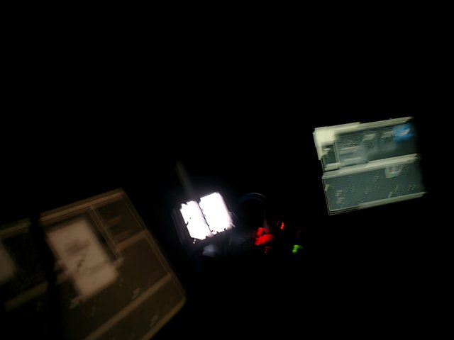 Glowing Screen in the Dark