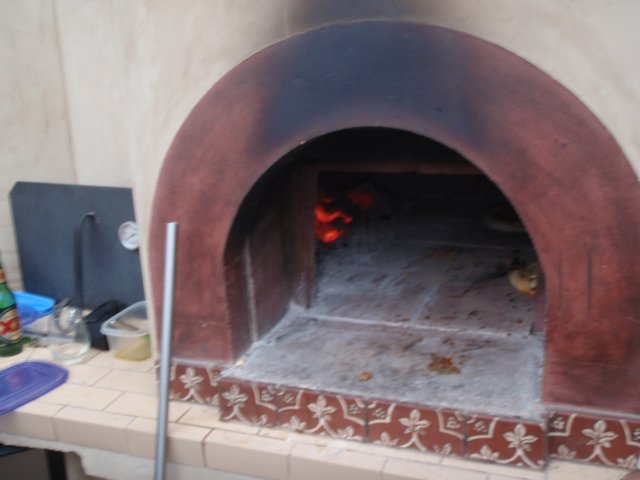Fiery Brick Oven at Pizza Party
