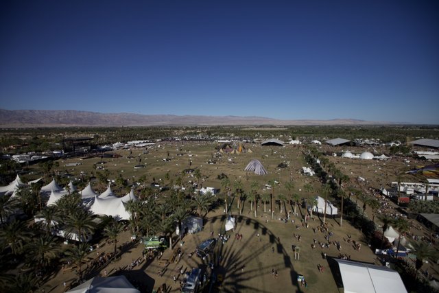 Overhead View of Coachella Festival