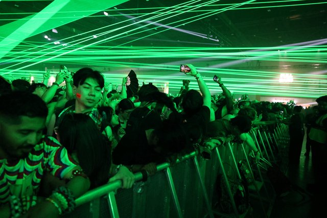 Green Laser Frenzy at Wobbleland 2026 Festival