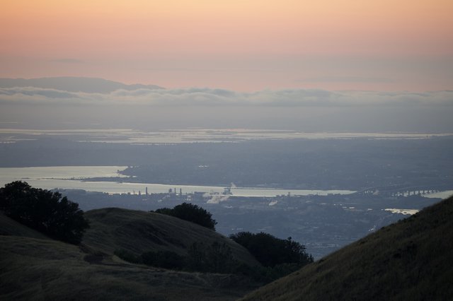 San Francisco Bay at Twilight from Mount Diablo