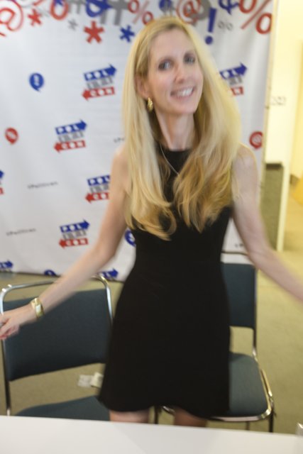 Ann Coulter in a Stunning Black Dress