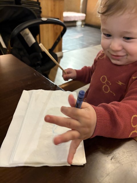 First Strokes of Creativity
