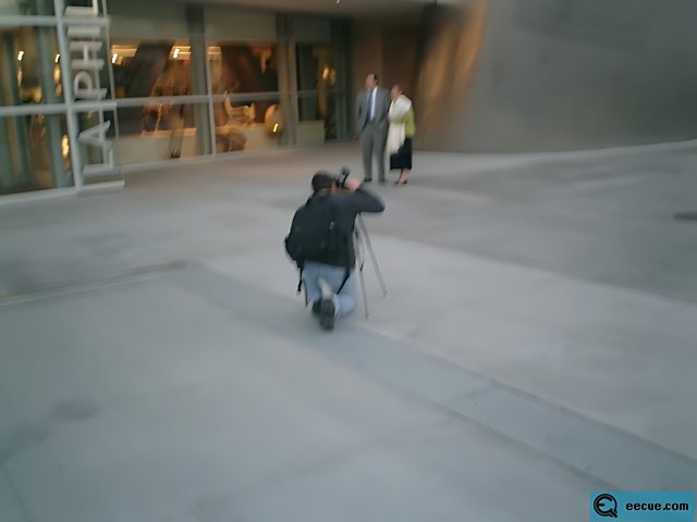 Blurry Skateboard Man