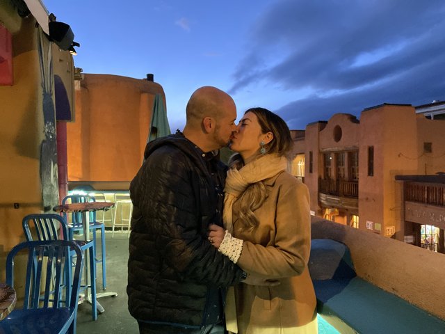 A Romantic Dusk on the Rooftop