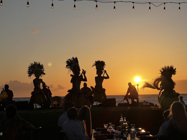 Dancing Silhouettes at Sunset