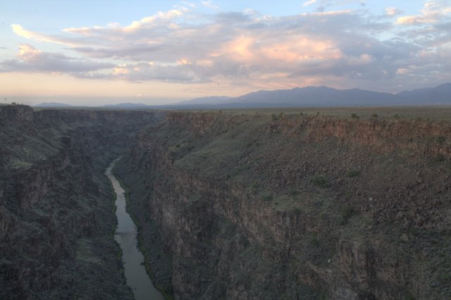 Sunset over the Canyon River