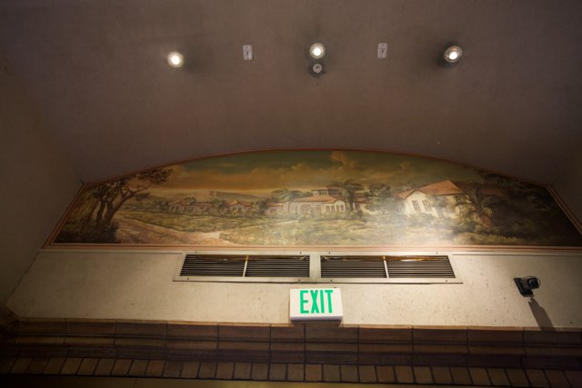 The Stunning Ceiling Mural of Downtown Building