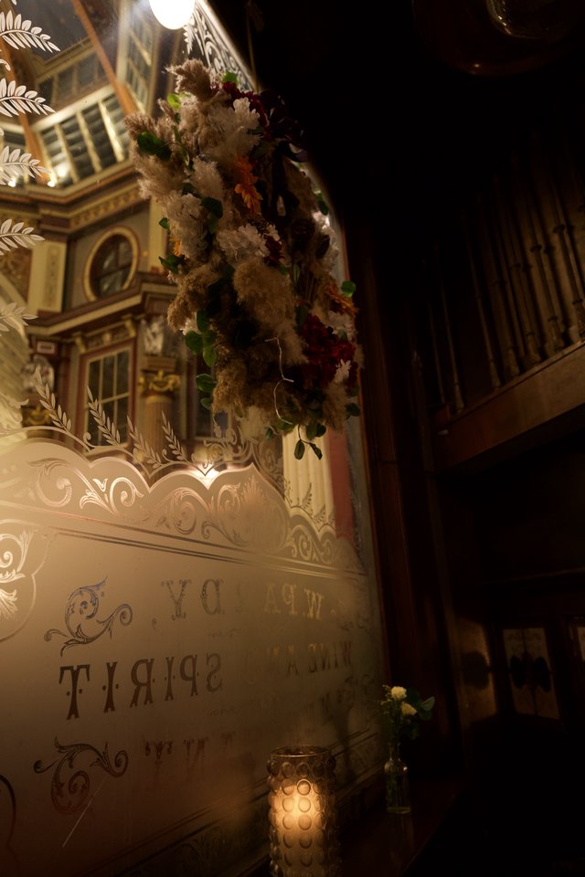 Orthodox Church Memorial with Dried Flowers and Iconography