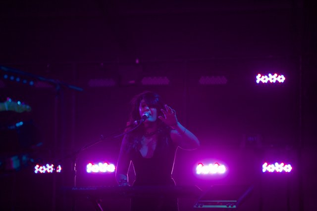 Keyboard Queen on Coachella Stage