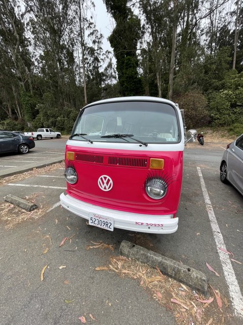 Pink VW Bus in San Francisco