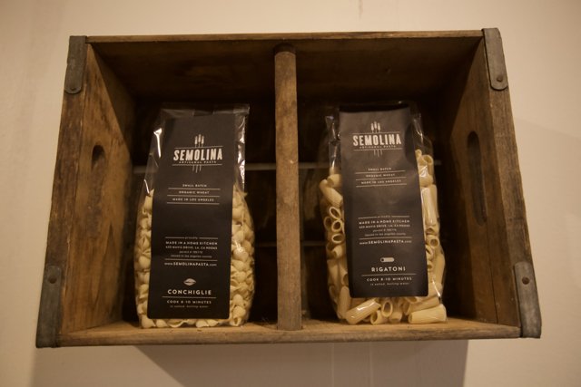 Pasta Packed in a Wooden Box